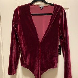 Express Velvet Bodysuit